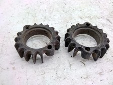 COPPIA GHIERE COLLETTORI SCARICO MARMITTA MOTO GUZZI V35 AE 350 1977 1979 PA350