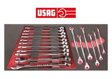 USAG 519M285A1, Serie di 17 chiavi combinate con Modulo sagomato in spugna