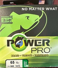 Power Pro linea intrecciata originale PowerPro [65 libbre, 100 libbre, 500 iarde, verde muschio]