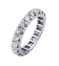 ANELLO FEDINA ETERNITY IN ORO BIANCO 18 kt. CON DIAMANTI NATURALI ct. 1,26 G VS