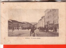 CARTOLINA  GORIZIA    VIAGGIATA  1916 PIAZZA GRANDE ANIMATA   OCC