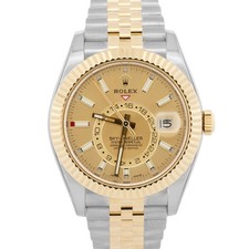 Rolex sky dweller champagne - rolex, sky-dweller