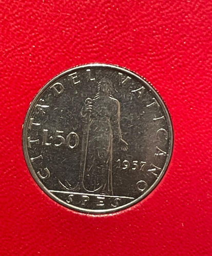 Moneta vaticano lire - moneta, 1957