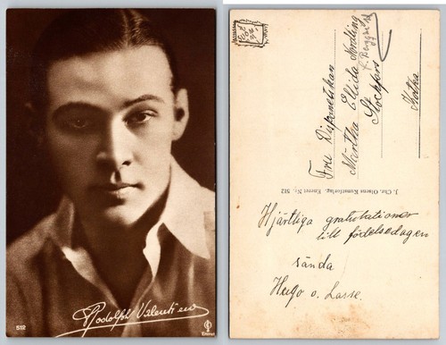 Cartolina rodolfo valentino - rodolfo,