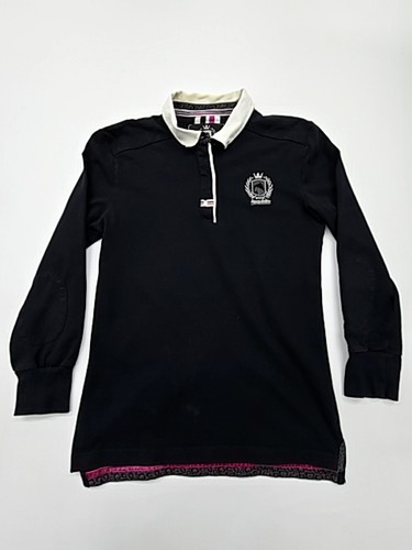 Polo nera ricamata ragazzo - polo,