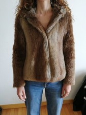 Pelliccia sintetica marrone, Zara Trafaluc, taglia M, cappuccio