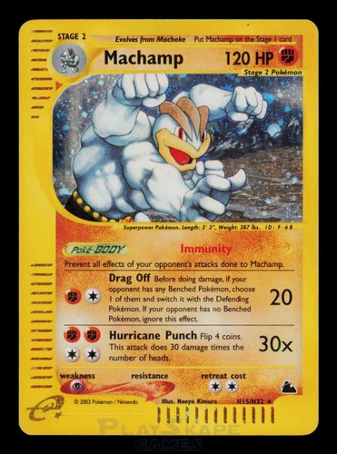 Pokemon card machamp h15 h32 - card, h15/h32