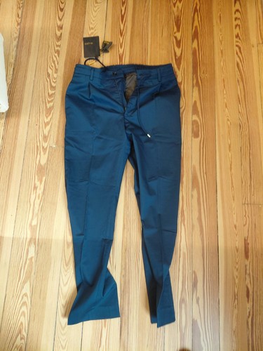 Pantaloni moorer blu - pantaloni,