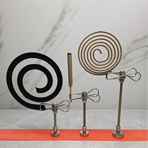 Magnetic mosquito coil - coil, bracket
