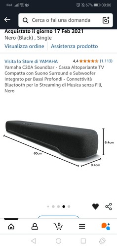 Yamaha c20a soundbar cm - yamaha, 60