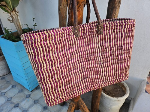 Borsa cestino rafia marocco