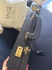 Valigia Borsa Vintage 24h in Vera Pelle Nera