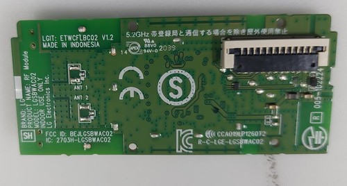 Scheda lgsbwac02 tv - x, lg
