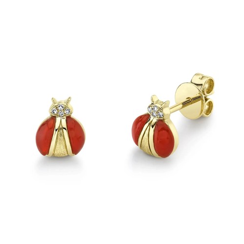 14k oro diamante rosso - oro, agata