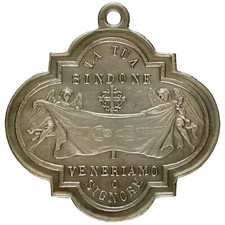 Medaglia Ostensione della Sacra Sindone, Mostra di Arte Sacra, Torino, 1898
