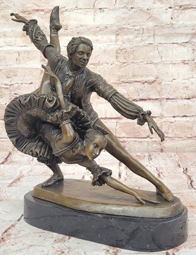 Art deco due ballerina bronzo - deco,