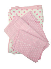 ZUCCHI lenzuola letto singolo + copriletto bianco/ rosa usato