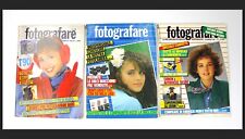 Fotografare - Rivista di Fotografia - Lotto 3 Riviste Fotografare - 1986 e 1987