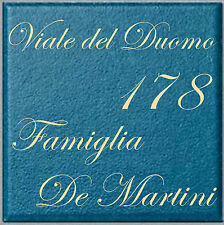 Numero civico inciso su