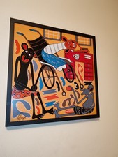 GEORGE LILANGA  olio su