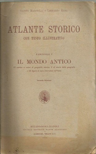 Marinelli atlante storico - marinelli,