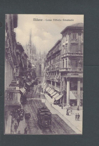 1901 cartolina milano - cartolina,