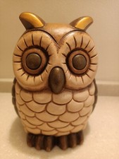 THUN Animali del bosco, Gufo grande Altezza 15 cm. Raro e fuori produzione.