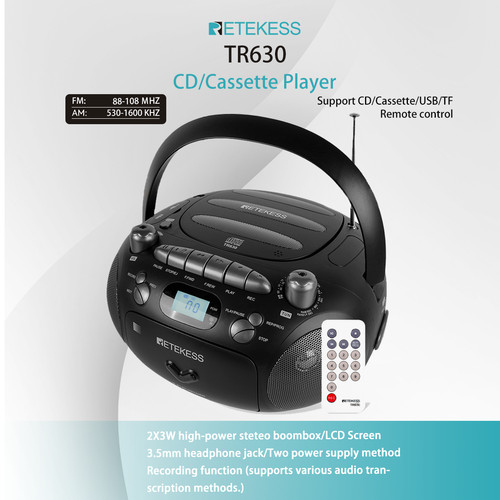 Tr630 lettore cassette - lettore, cd/cassette