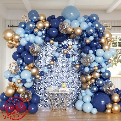Palloncini blu navy oro - , arco