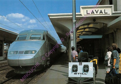 Cpm 53000 laval - 53000, gare