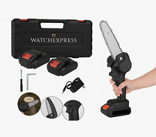 MOTOSEGA  a Batteria 6 Pollici Mini Sega Elettrosega 2 batterie 48V Taglio Rami