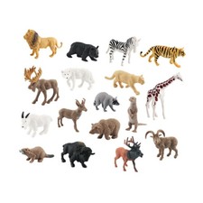 17 pezzi Animali Figurine