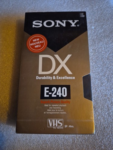 Videocassetta vhs sony - vhs, dx