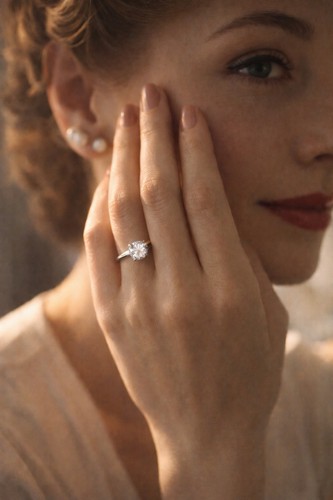 Anello argento solitario - argento,