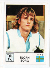 PANINI SPORT VEDETTES 1974 N° 202 BJORN BORG ROOKIE RECUPERATO REMOVED