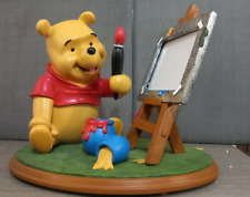 Disney Winnie the Pooh Artist with Easel Photo Frame Statue.