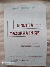 ERMANNO BONAVERI "GINETTA" - "MAZURKA IN RE" - EDIZIONI BONAVERI - BEINASCO