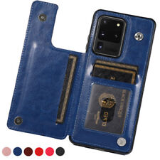 Custodia per Samsung S23 S22 S21 A54 A16 in pelle portafoglio porta carte back cover