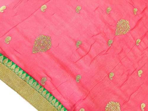 Rosa crespo dupatta - rosa, dupatta: