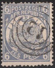 #130 SG182 1885 6 d Carro TRANSVAAL con un albero, stemma 1885