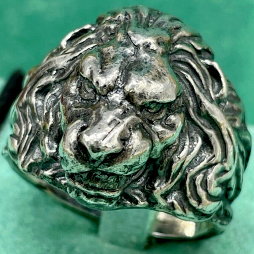 Anello uomo testa leone - anello,