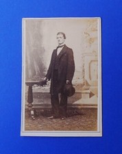 Foto epoca antica CDV Chiapella Torino Ritratto maschile Francesco Tabusso