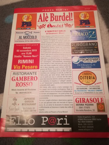 Programma match partita - programma,
