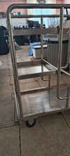 Carrello Un Acciaio Per Pulizie Hotel