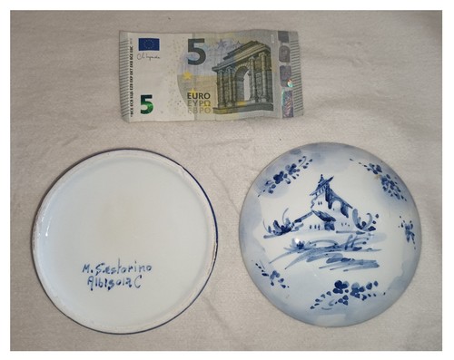 Scatola porcellana blu