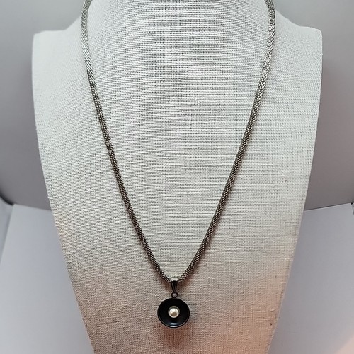 Collana con ciondolo perle - collana, di