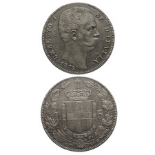 Lire 1879 umberto - 1879, regno