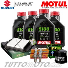 Tagliando SUZUKI SV1000 / 1000 S 2003-2007 / Motul 5100 10w40 + filtri e candele