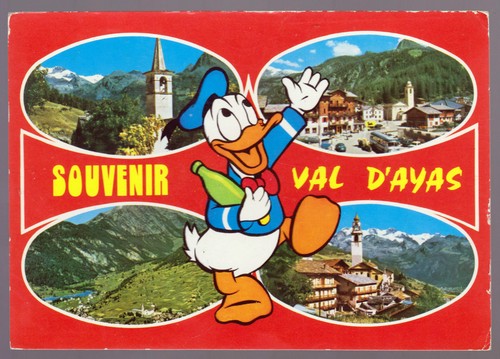 Aosta cartolina souvenir - cartolina, val