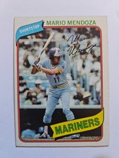 1980 TOPPS MARIO MENDOZA #652 EX/MT